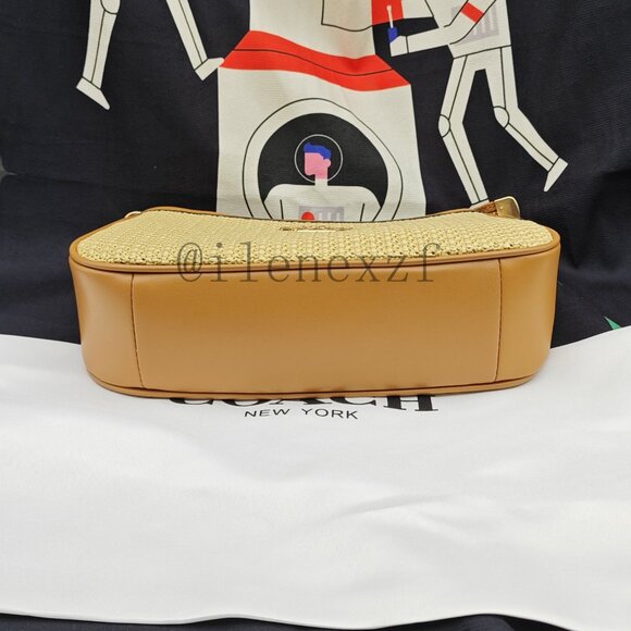 Coach Teri Straw Shoulder Bag - Picture 12 of 12